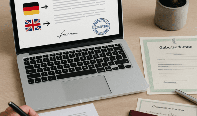 Beglaubigte Übersetzung online – Sprachlich und rechtlich weltweit verbunden